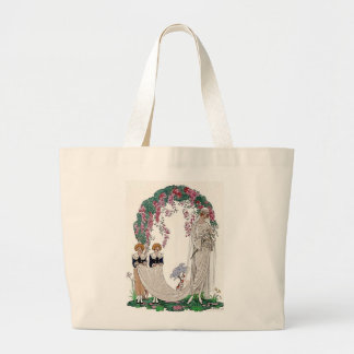 Bolso De Tela Gigante Novia Art Deco