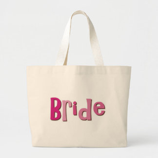 Bolso De Tela Gigante Novia Brown rosado