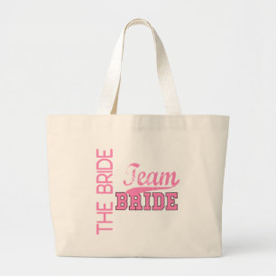 Bolso De Tela Gigante NOVIA de la novia 1 del equipo