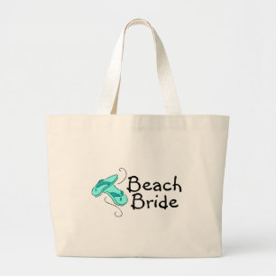 Bolso De Tela Gigante Novia de la playa (flips-flopes)