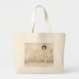Bolso De Tela Gigante Novia de marfil