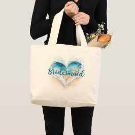 Bolso De Tela Gigante Noviaria de Heart Wave Beach