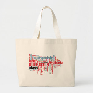 Bolso De Tela Gigante Nube comunista de la palabra del manifiesto