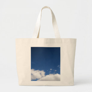 Bolso De Tela Gigante Nubes y cielo azul