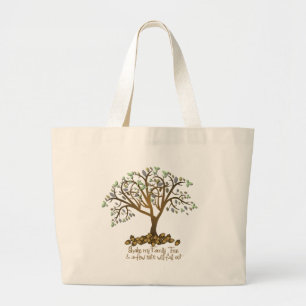 Bolso De Tela Gigante Nueces de árbol de familia