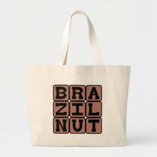 Bolso De Tela Gigante Nueces de Brasil, laúd