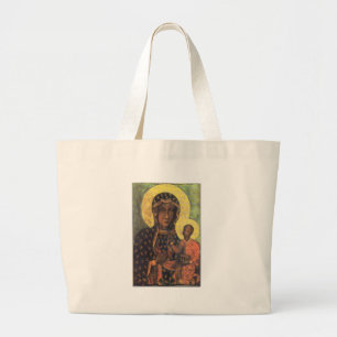Bolso De Tela Gigante Nuestra Señora de Czestochowa