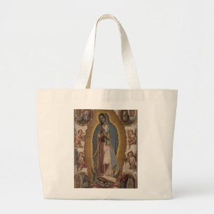 BOLSO DE TELA GIGANTE NUESTRA SEÑORA OF GUADALUPE RUEGA PARA LOS E.E.U.U
