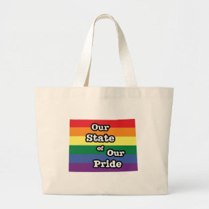 Bolso De Tela Gigante Nuestro estado de orgullo   Wyoming