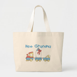 Bolso De Tela Gigante Nueva abuela de camisetas y regalos para el tren d
