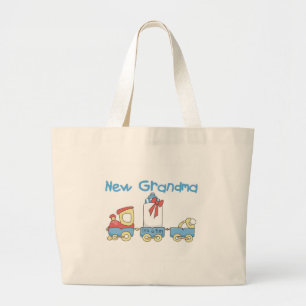 Bolso De Tela Gigante Nueva abuela de camisetas y regalos para el tren d