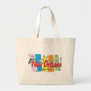 Bolso De Tela Gigante Nueva Orleans Retro Look