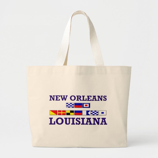 Bolso De Tela Gigante Nueva Orleans Tote Bag (Frente)