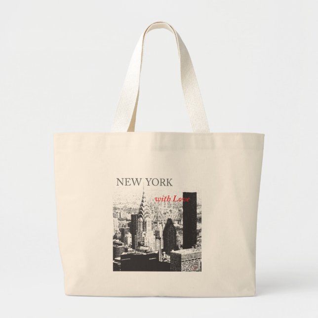 Bolso De Tela Gigante Nueva York con amor (Frente)