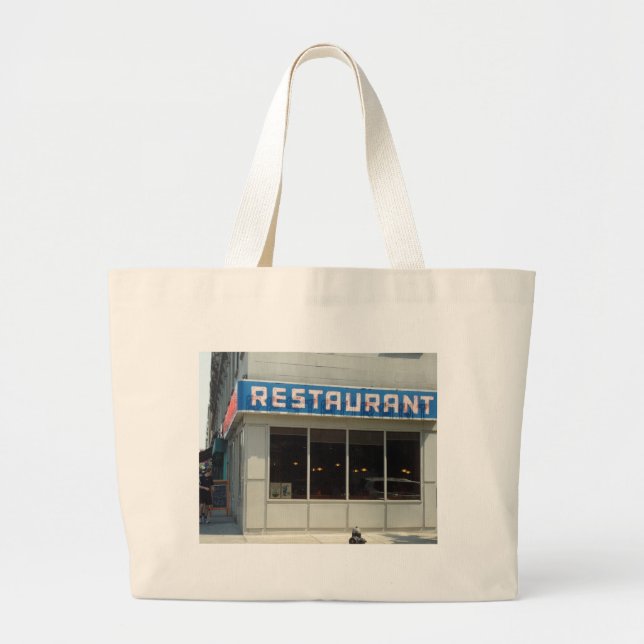 Bolso De Tela Gigante Nueva York, restaurante Diner de Nueva York (Frente)