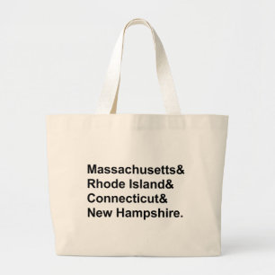 Bolso De Tela Gigante Nuevos Estados de Inglaterra Massachusetts Rhode I