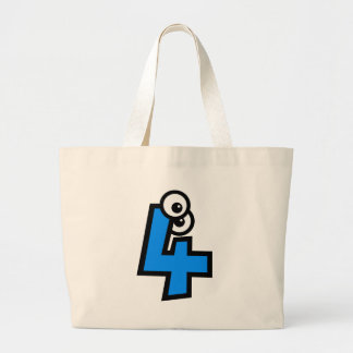 Bolso De Tela Gigante Número cuatro