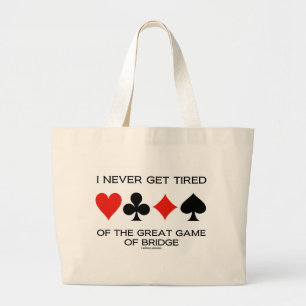 Bolso De Tela Gigante Nunca consigo cansado del gran juego del puente