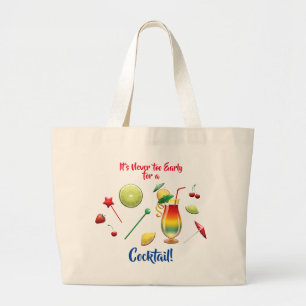 Bolso De Tela Gigante Nunca demasiado temprano Siempre es hora de un cóc