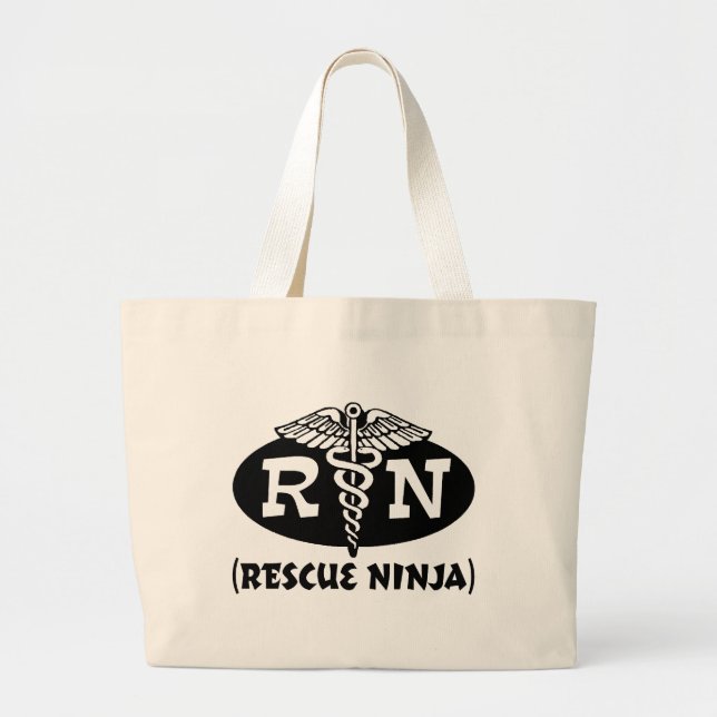 Bolso De Tela Gigante Nurse Ninja (Frente)