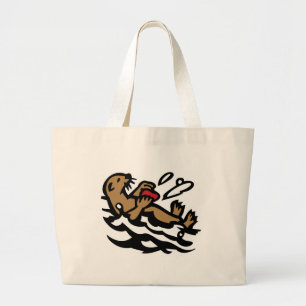 Bolso De Tela Gigante Nutria marina