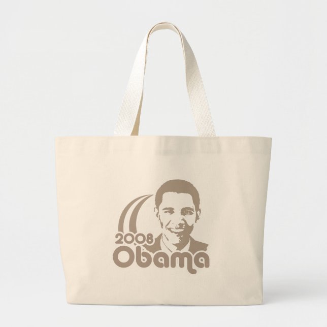 Bolso De Tela Gigante Obama 2008 (Frente)