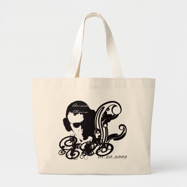 Bolso De Tela Gigante Obama HandBag (Frente)