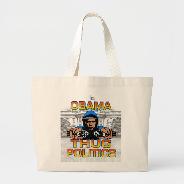 Bolso De Tela Gigante Obama Thug Bag (Frente)