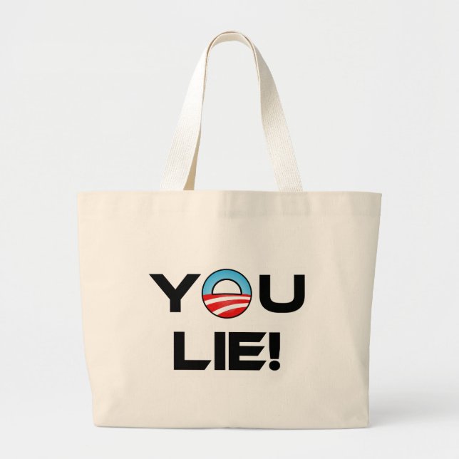 Bolso De Tela Gigante Obama You Lie (Frente)