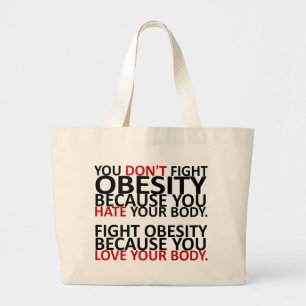 Bolso De Tela Gigante Obesidad de la lucha