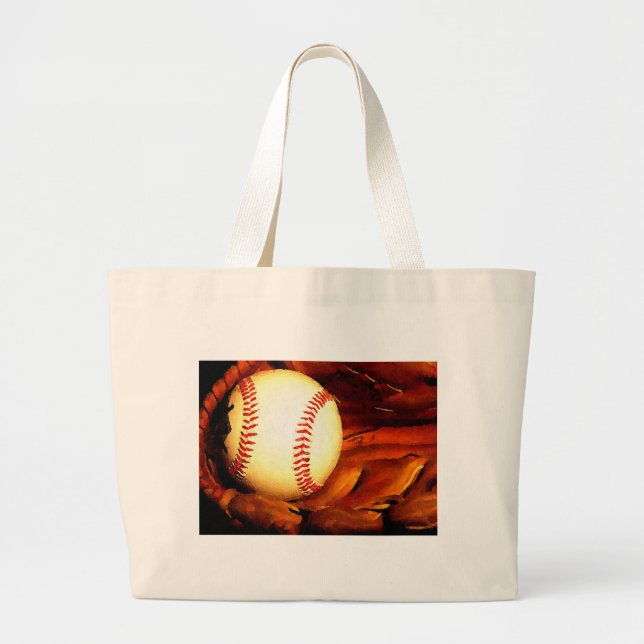 Bolso De Tela Gigante Obra de arte de béisbol (Frente)