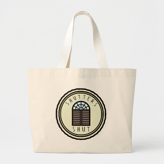 Bolso De Tela Gigante ¡Obturadores cerrados! (Frente)