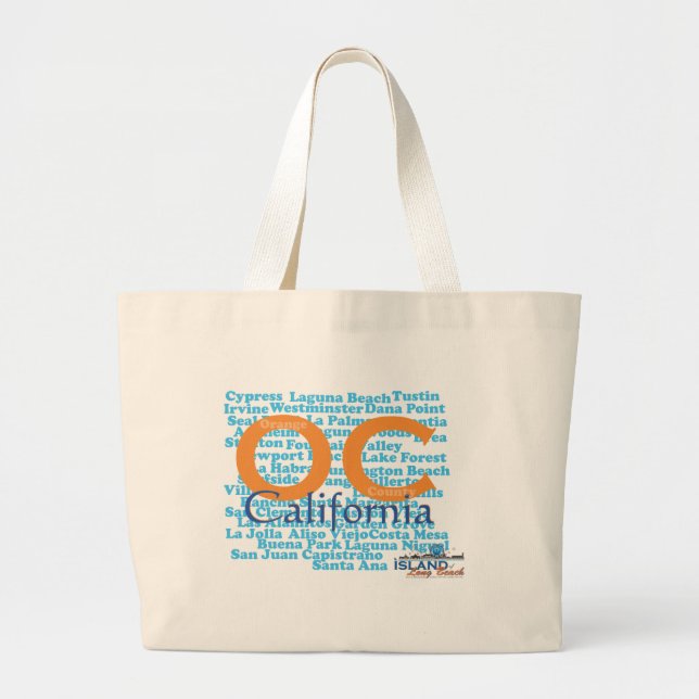 Bolso De Tela Gigante OC - Condado de Orange, California (Frente)