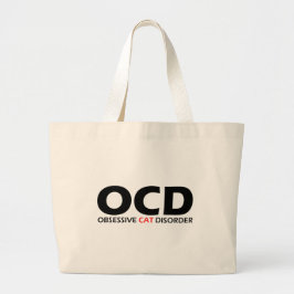 Bolso De Tela Gigante OCD - Trastorno obsesivo del gato