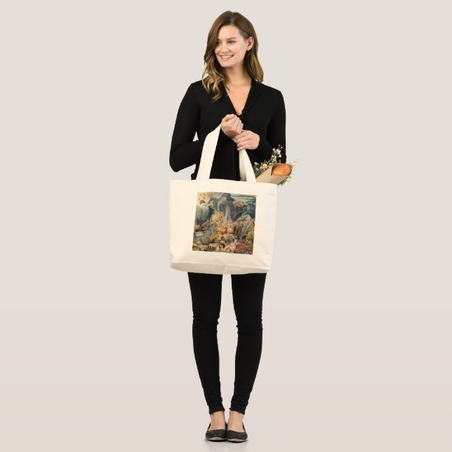 Bolso De Tela Gigante Ocean Life, Under the Sea, Marine Life (Anverso (modelo))