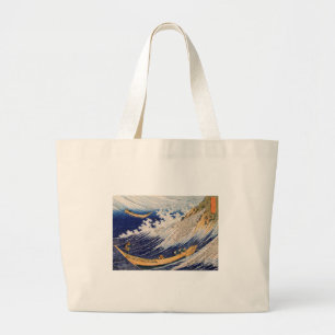 Bolso De Tela Gigante Océano Hokusai Waves Pescadores