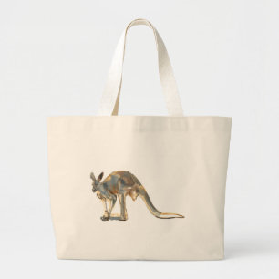 Bolso De Tela Gigante Ocre sacado el polvo