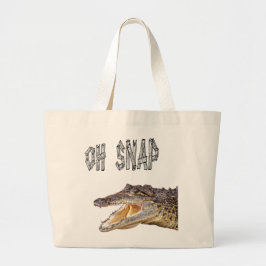 Bolso De Tela Gigante OH SNAP - Gator enojado