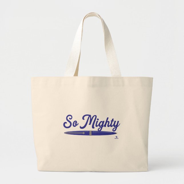 Bolso De Tela Gigante Oh Tan Mighty Author Pen Design (Frente)