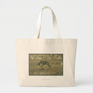 Bolso De Tela Gigante Oklahoma Culy bulldogging.