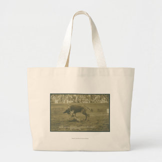 Bolso De Tela Gigante Oklahoma Culy bulldogging.