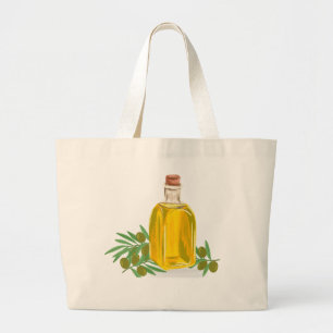 Bolso De Tela Gigante Oliva
