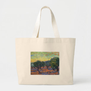Bolso De Tela Gigante Olivar de Vincent Van Gogh Impresionismo Arte