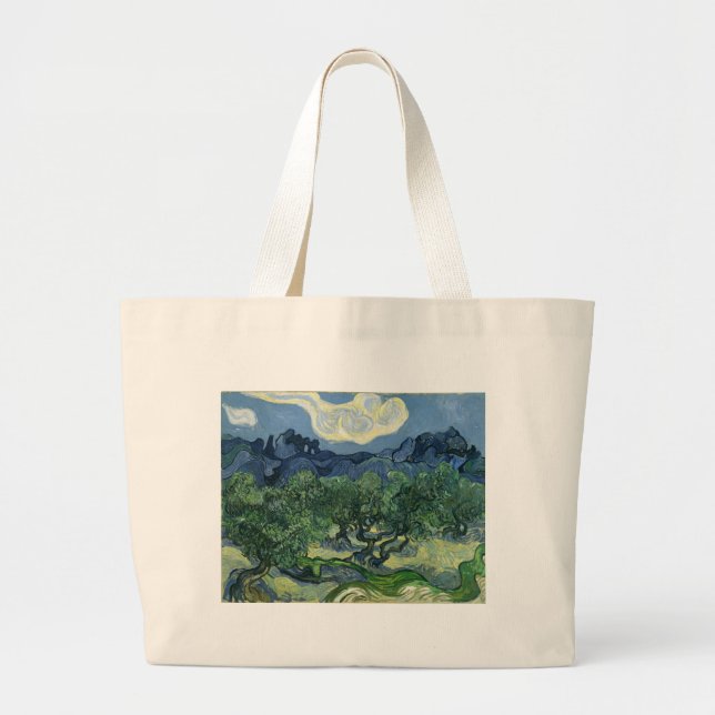 Bolso De Tela Gigante Olivos de Van Gogh (Frente)