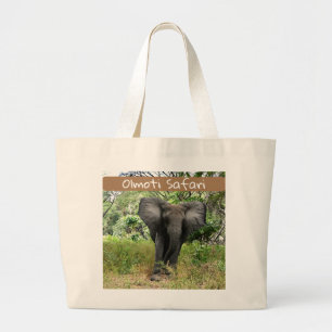 Bolso De Tela Gigante Olmoti Safari Elephant Tote Bag