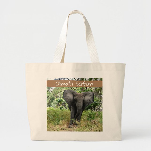 Bolso De Tela Gigante Olmoti Safari Elephant Tote Bag (Frente)