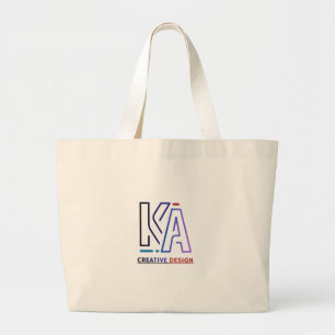 Bolso De Tela Gigante Opción 2 (Enfoque de Regalo): Inicial Monograma Pe