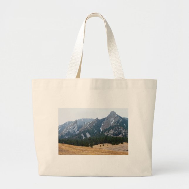 Bolso De Tela Gigante Opinión del invierno de tres Flatirons Boulder (Frente)