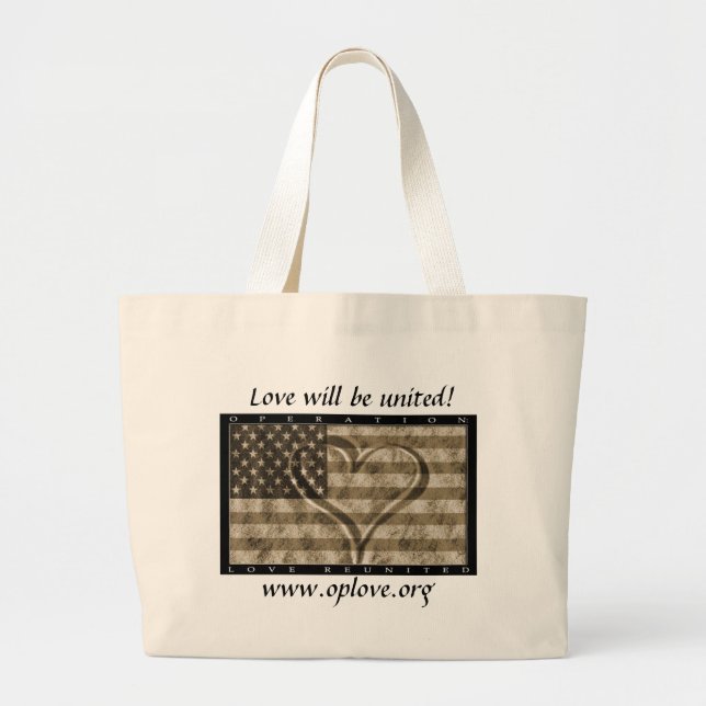 Bolso De Tela Gigante OpLove Totebag (Frente)