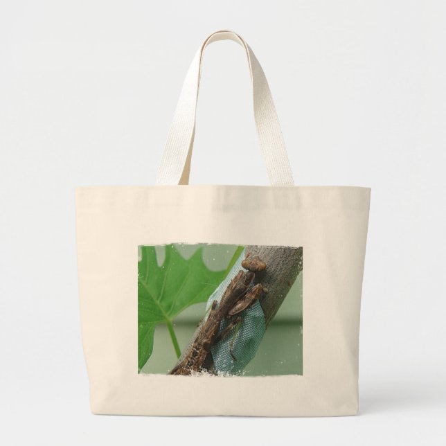 Bolso De Tela Gigante Orar el insecto de Mantis (Frente)